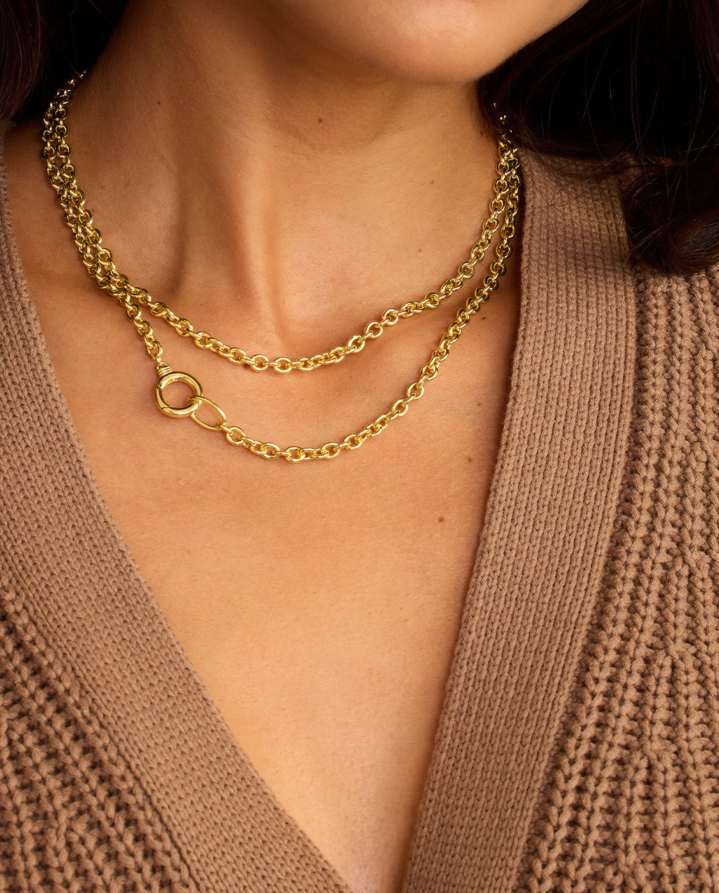 Avery Necklace || option::18K Gold Plated