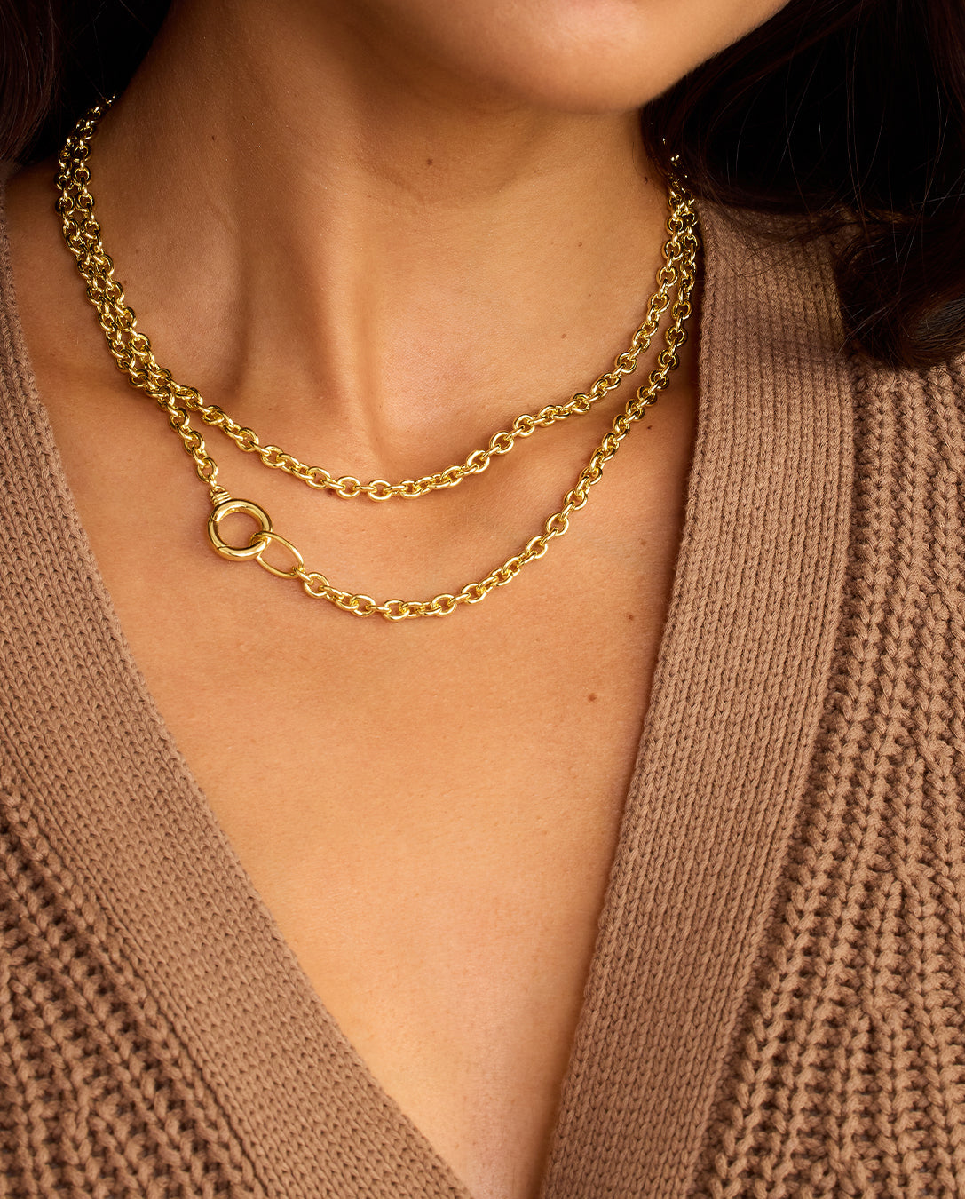 Avery Necklace || option::18K Gold Plated