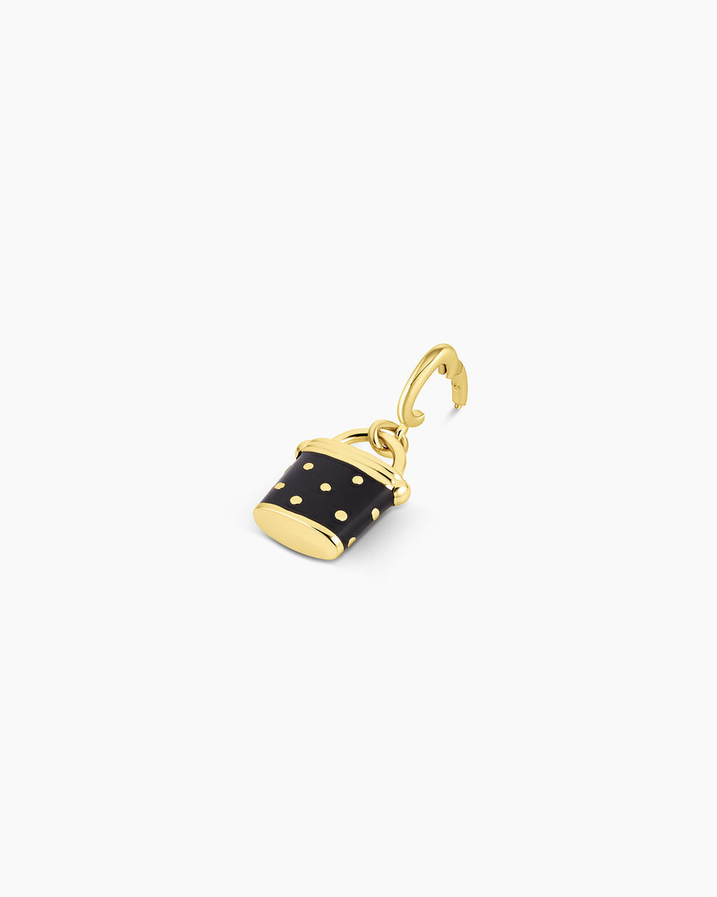 Padlock Stud Parker Charm || option::18K Gold Plated