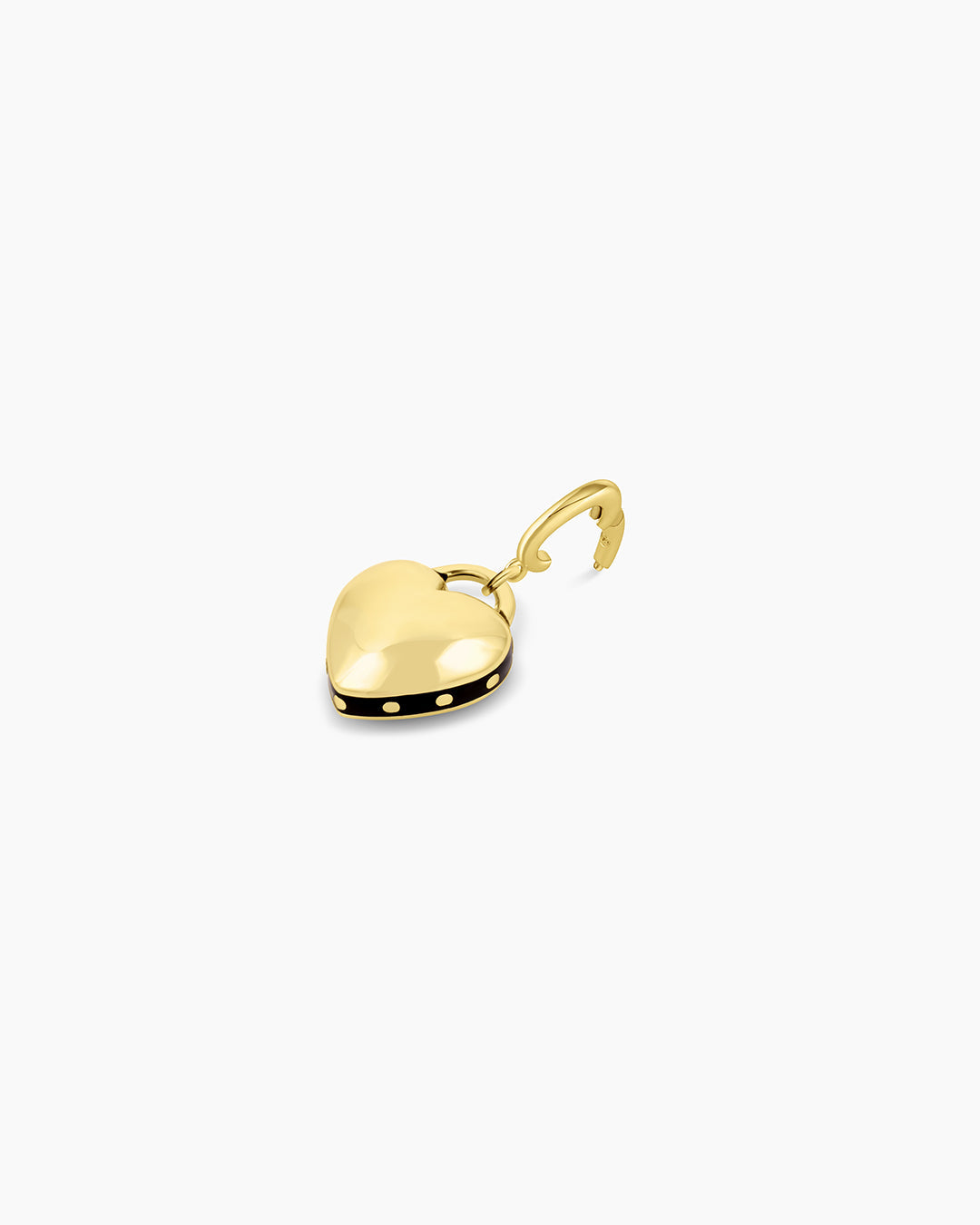 Heart Stud Parker Charm || option::18K Gold Plated