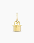 Lock & Key Statement Charm || option::18K Gold Plated