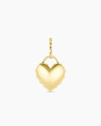 Heart Statement Charm || option::18K Gold Plated