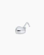 Heart Statement Charm || option::Silver Plated