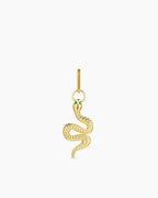 Snake Statement Charm || option::18K Gold Plated