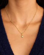 Varsity Parker Charm || option::18K Gold Plated, Baseball