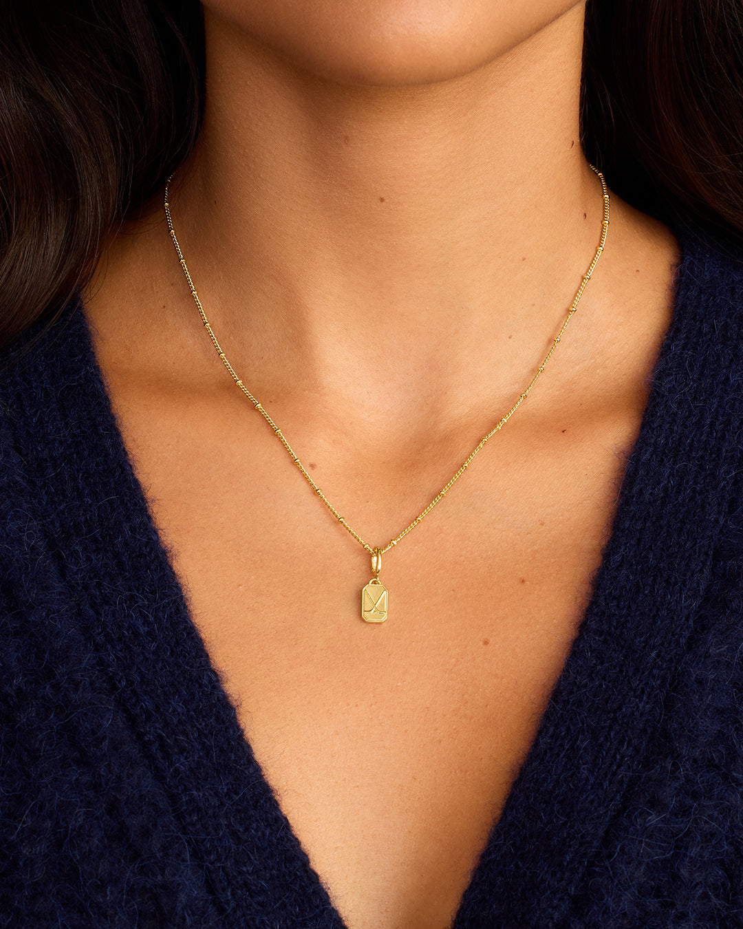 Varsity Parker Charm || option::18K Gold Plated, Hockey