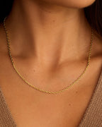 Asher Delicate Necklace || option::18 in., 18K Gold Plated