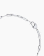 Heart Padlock Necklace || option::Silver Plated