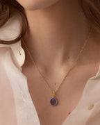 Power Gemstone Tranquility Parker Charm || option::18K Gold Plated