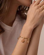 Power Gemstone Abundance Parker Charm || option::18K Gold Plated