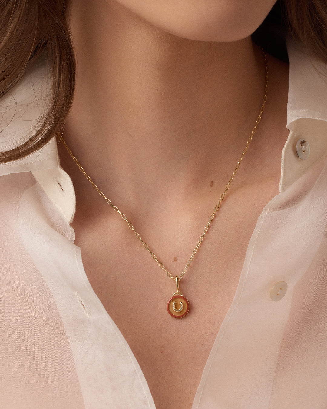 Power Gemstone Abundance Parker Charm || option::18K Gold Plated