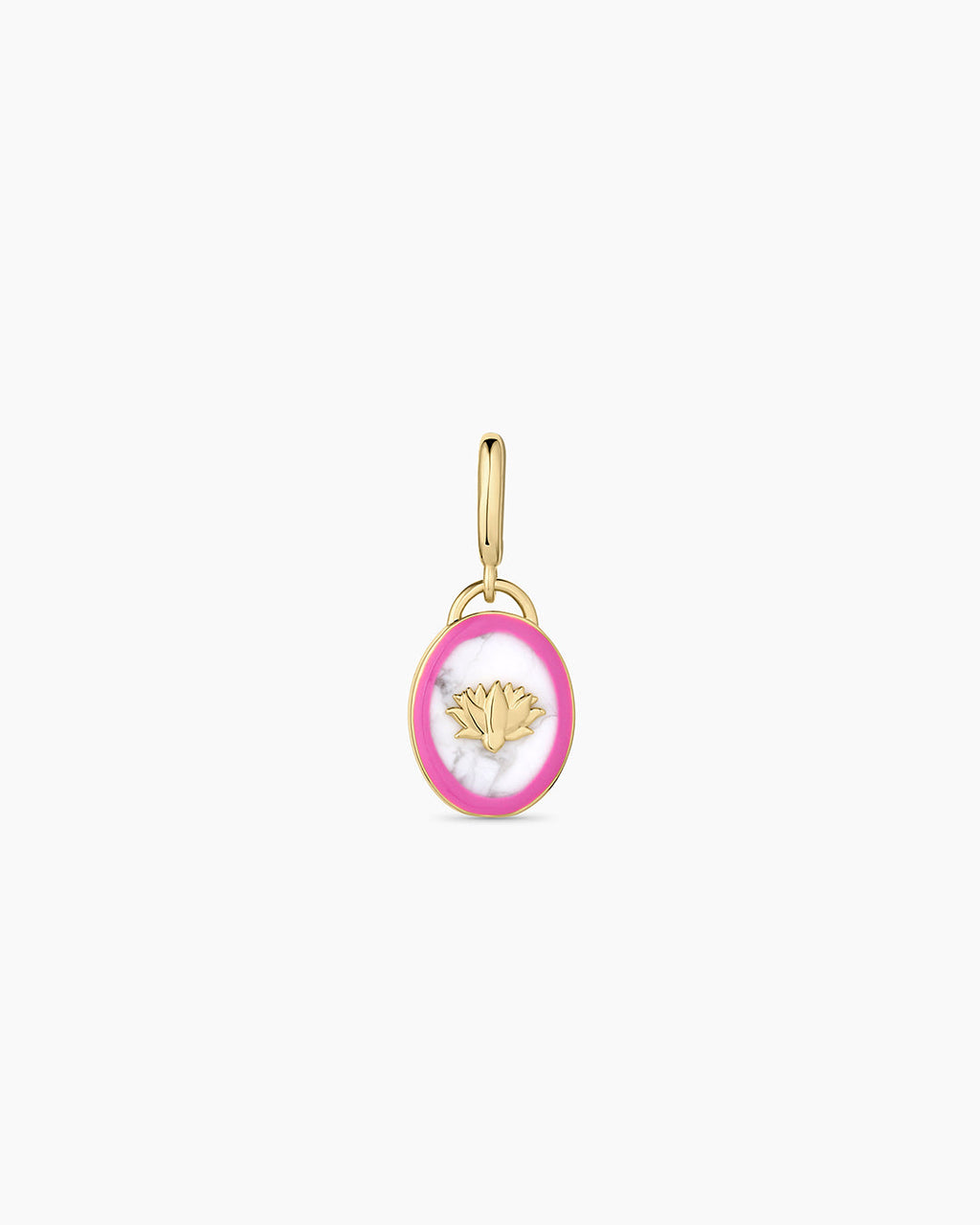 Power Gemstone Calming Parker Charm || option::18K Gold Plated