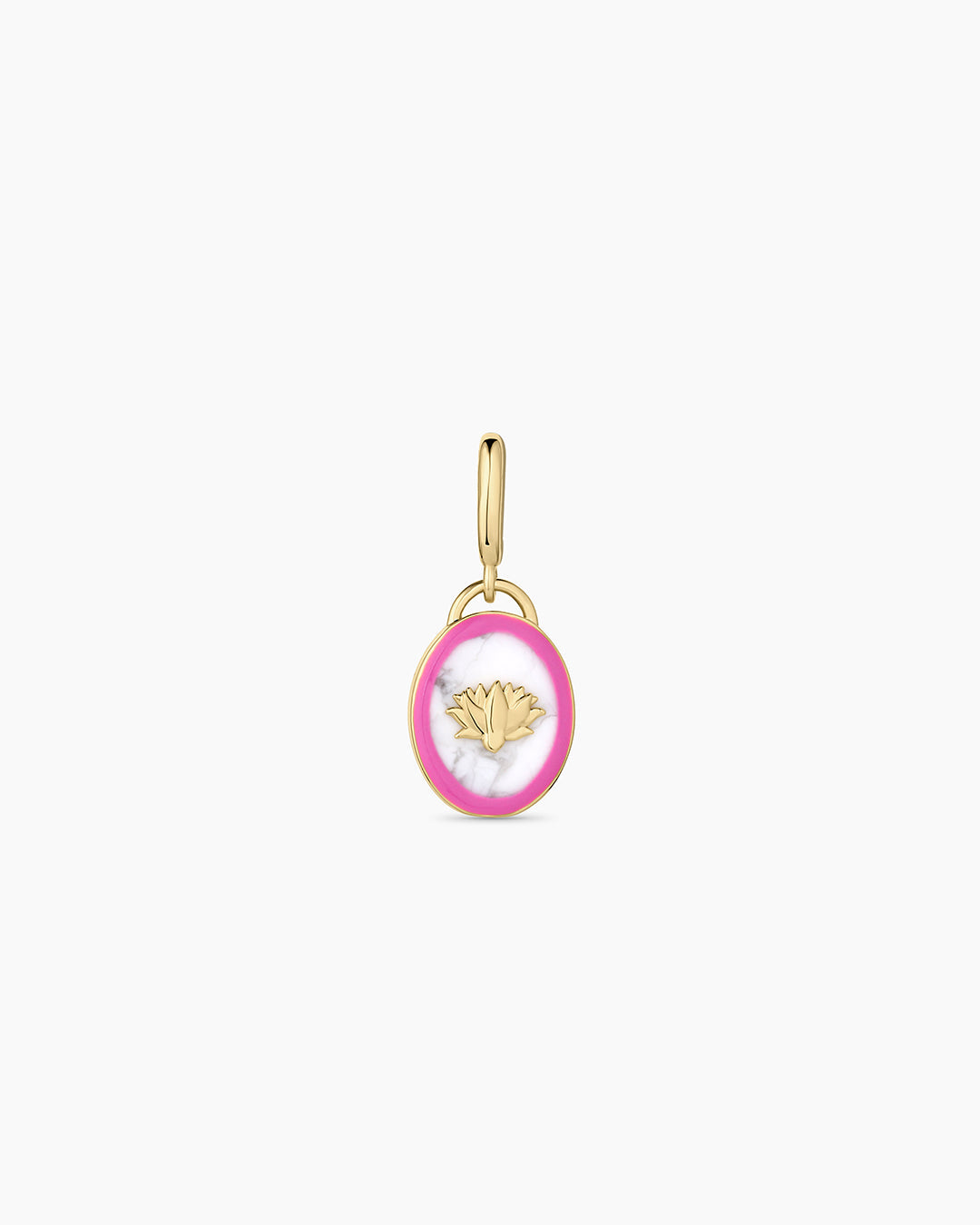 Power Gemstone Calming Parker Charm || option::18K Gold Plated