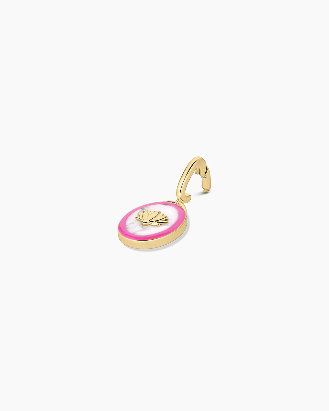 Power Gemstone Calming Parker Charm || option::18K Gold Plated