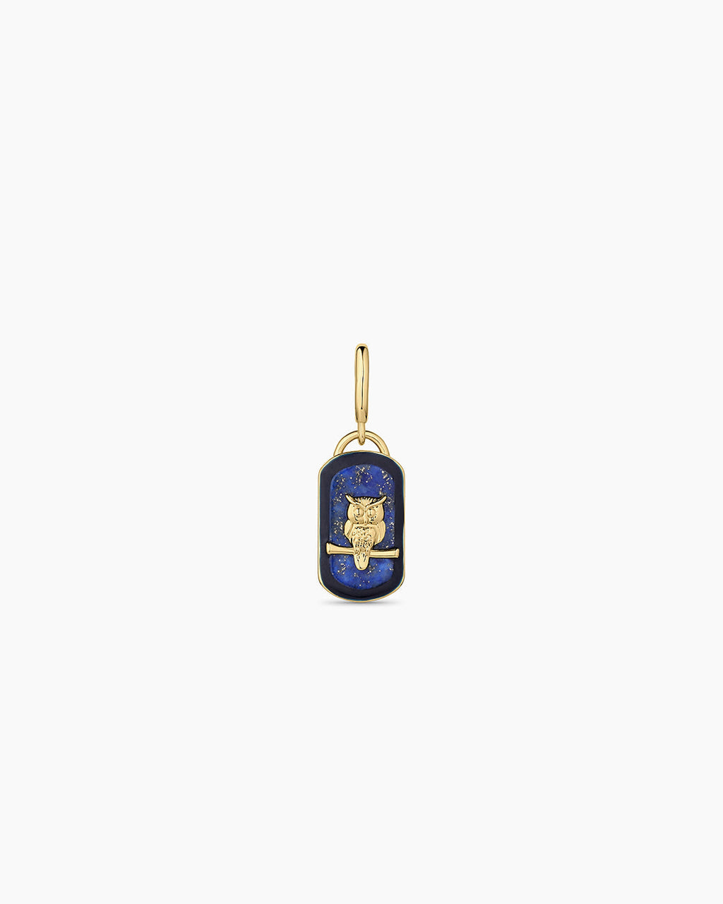Power Gemstone Wisdom Parker Charm || option::18K Gold Plated
