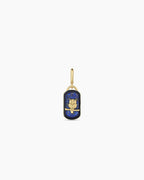 Power Gemstone Wisdom Parker Charm || option::18K Gold Plated