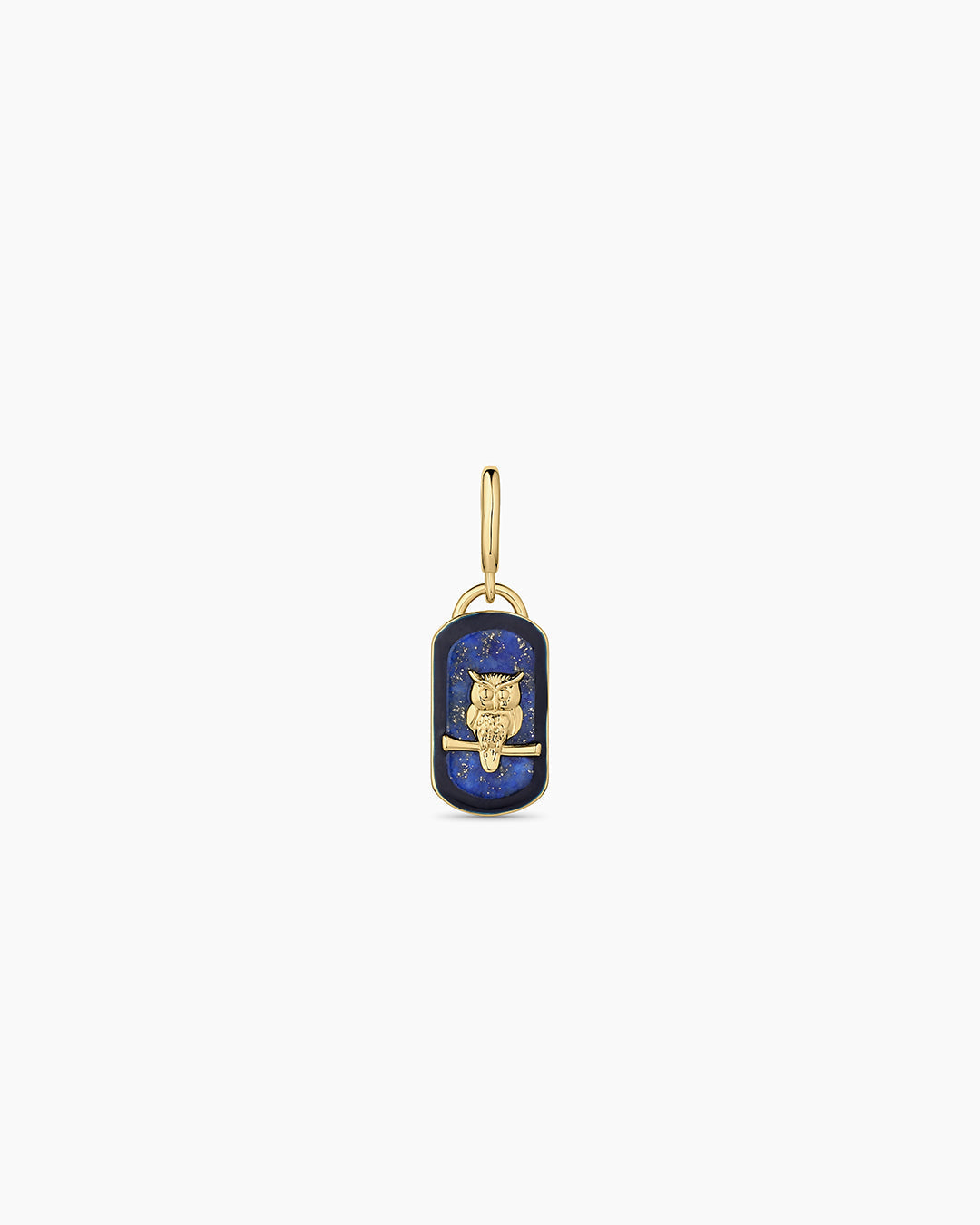 Power Gemstone Wisdom Parker Charm || option::18K Gold Plated