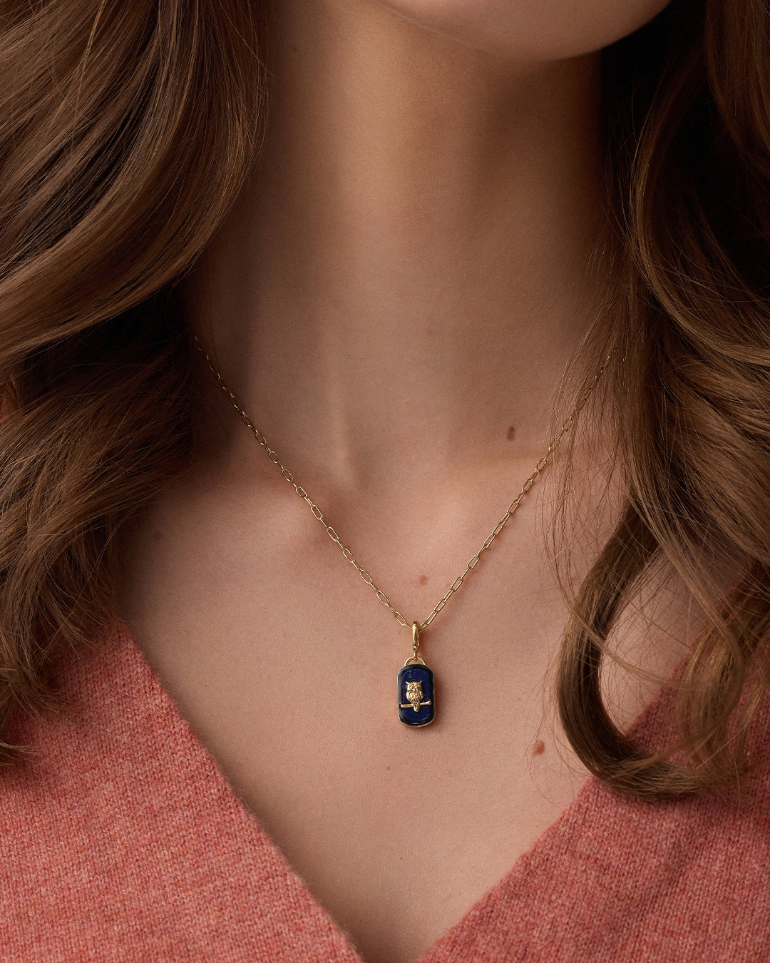Power Gemstone Wisdom Parker Charm || option::18K Gold Plated