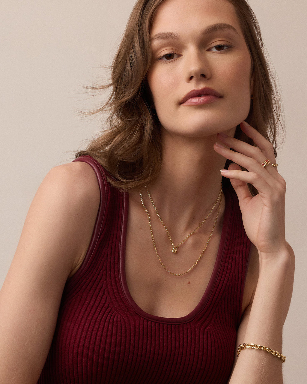 Heart Padlock Interlocking Necklace || option::18K Gold Plated || set::heart-padlock-interlocking-necklace-stl