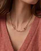 Heart Padlock Necklace || option::18K Gold Plated