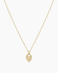 Diamond Bond Lock Necklace || option::14K Solid Gold