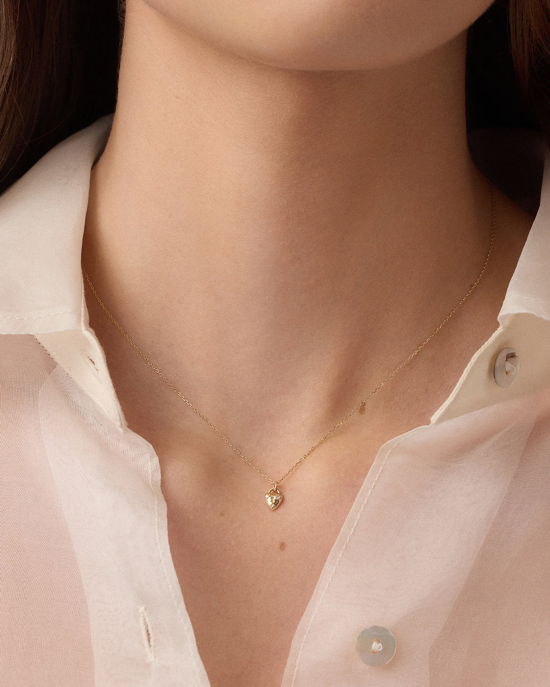 Diamond Bond Lock Necklace || option::14K Solid Gold