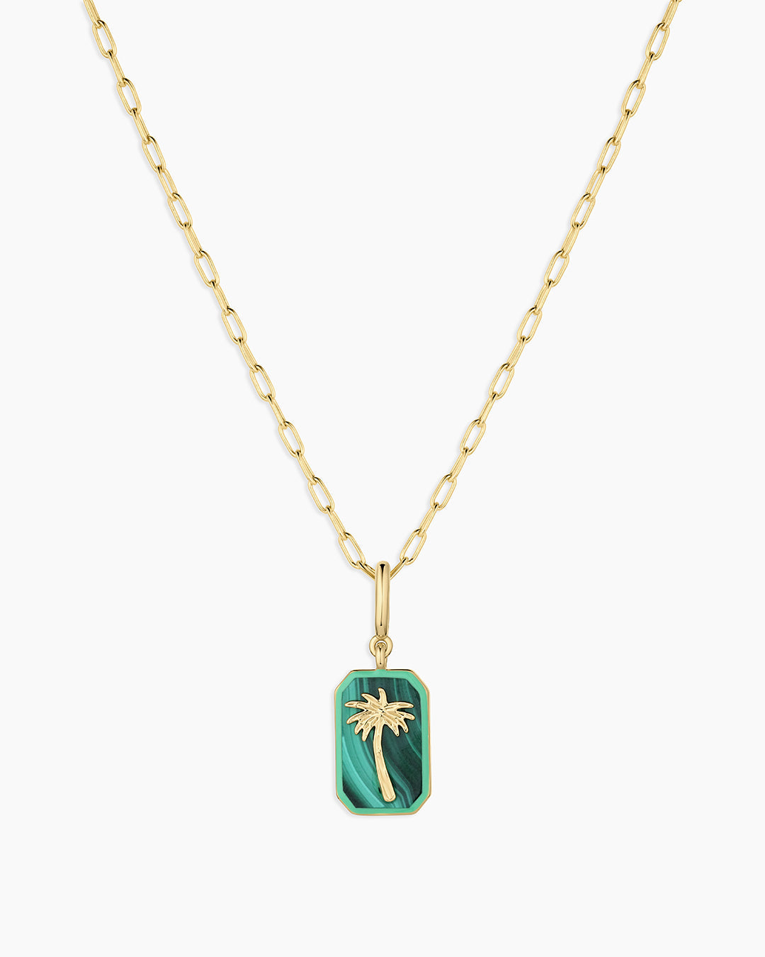 Power Gemstone Parker
 Charm Necklace Travel || option::18K Gold Plated