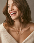 Diamond Heart Padlock Charm Necklace || option::14K Solid Gold