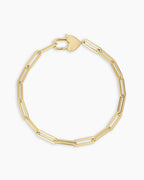Heart Padlock Bracelet || option::18K Gold Plated