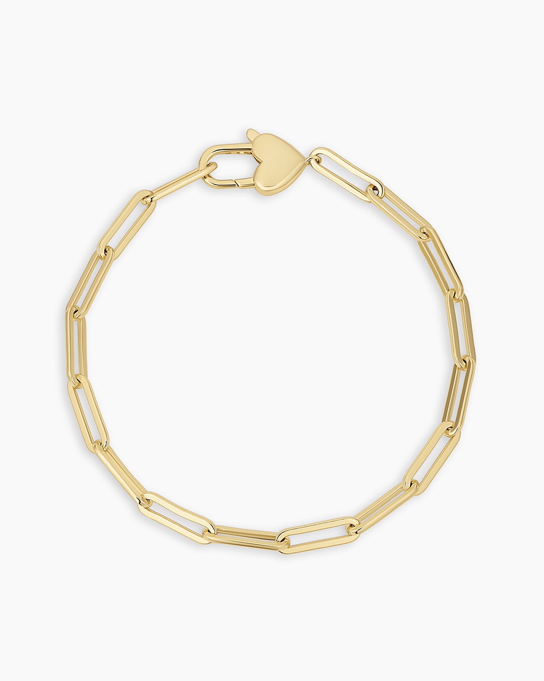 Heart Padlock Bracelet || option::18K Gold Plated