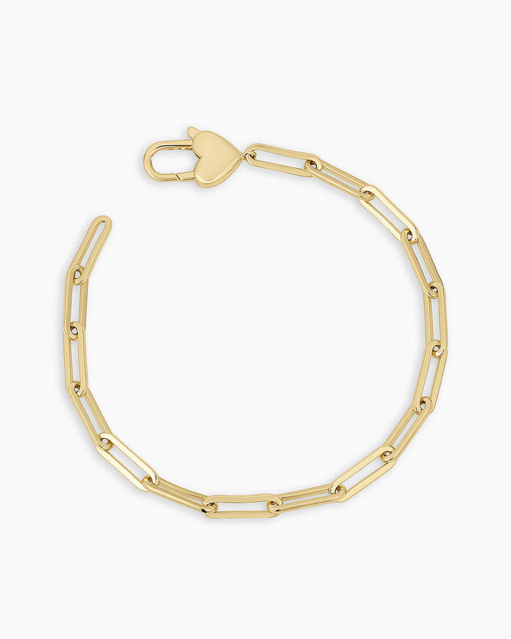 Heart Padlock Bracelet || option::18K Gold Plated