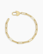 Heart Padlock Bracelet || option::18K Gold Plated