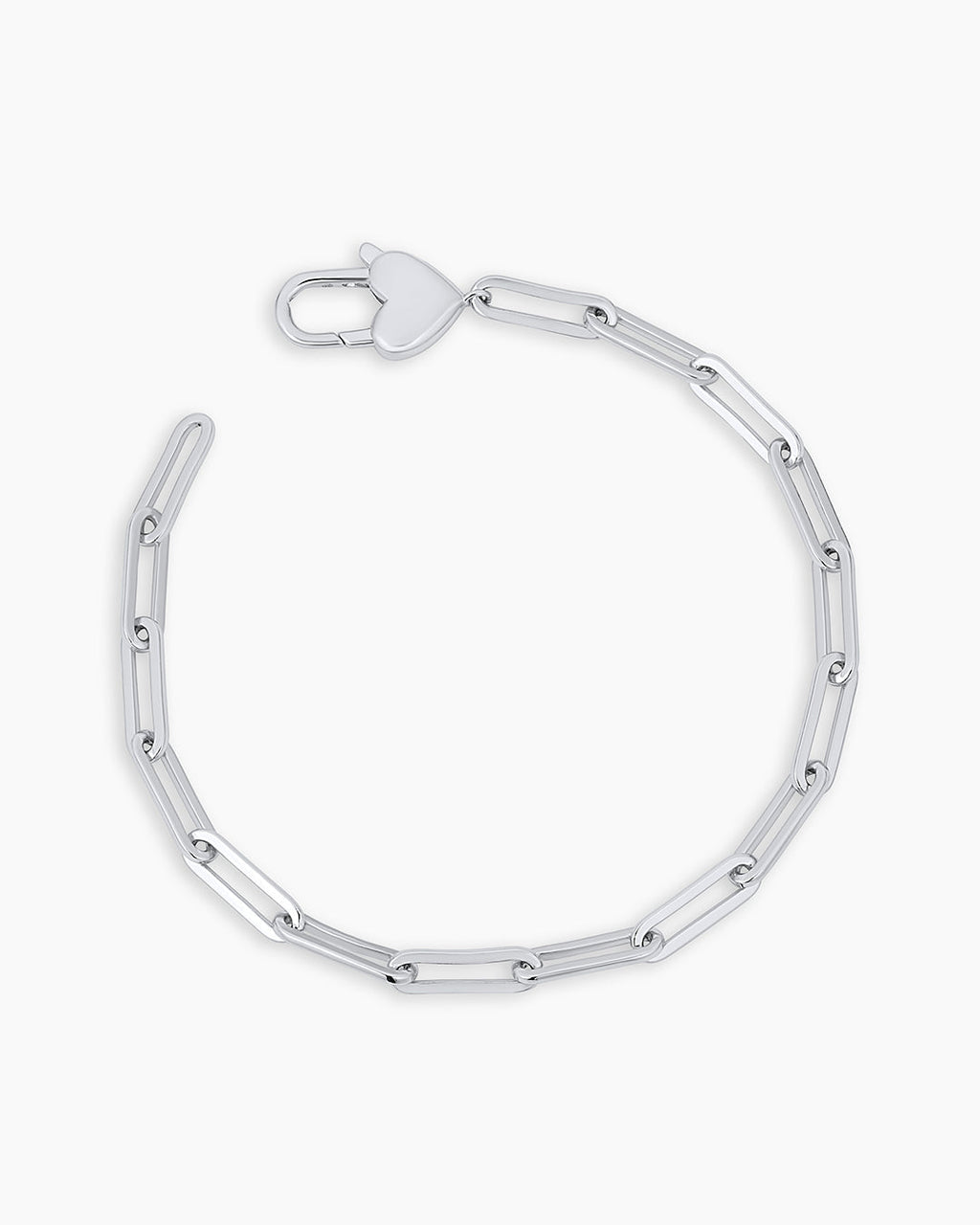 Heart Padlock Bracelet || option::Silver Plated