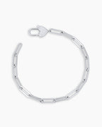Heart Padlock Bracelet || option::Silver Plated