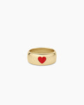 Amour Helium Heart Statement Ring || option::18K Gold Plated