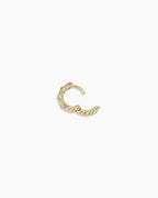 Diamond Crew Single Huggie || option::14K Solid Gold