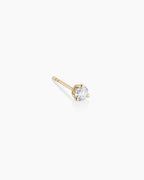 Lab Grown Diamond Solitaire Single Stud || option::14K Solid Gold, .25ct