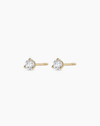 Lab Grown Diamond Solitaire Studs || option::14K Solid Gold, .25ct