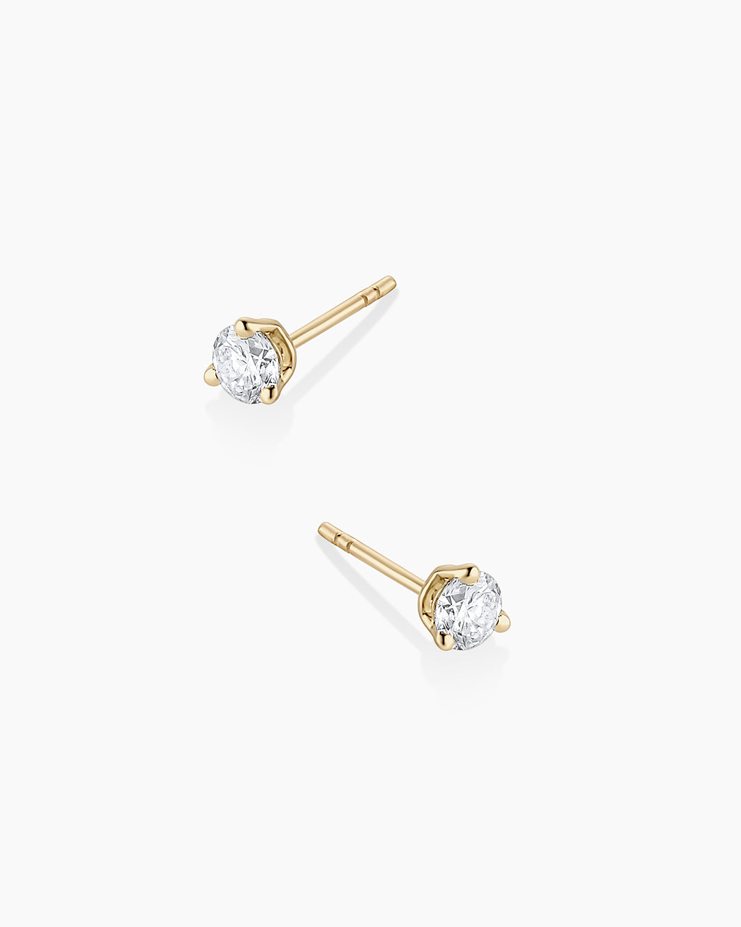 Lab Grown Diamond Solitaire Studs || option::14K Solid Gold, .25ct