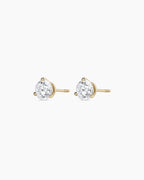 Lab Grown Diamond Solitaire Studs || option::14K Solid Gold, .9ct