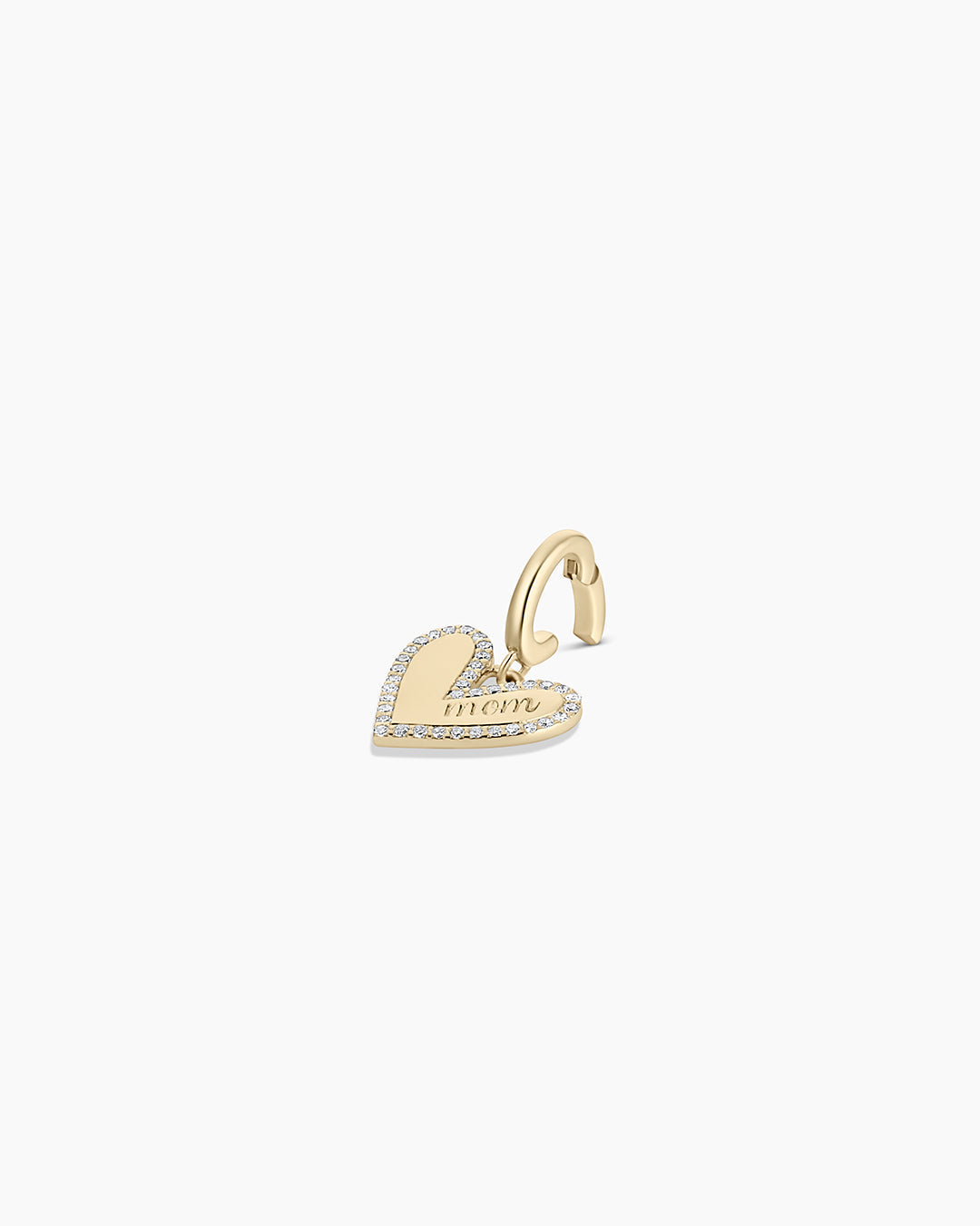 Diamond Adore Mom Charm || option::14K Solid Gold