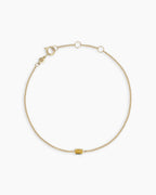 14K Gold Wilder Birthstone Bracelet || option::14K Solid Gold, Citrine - November