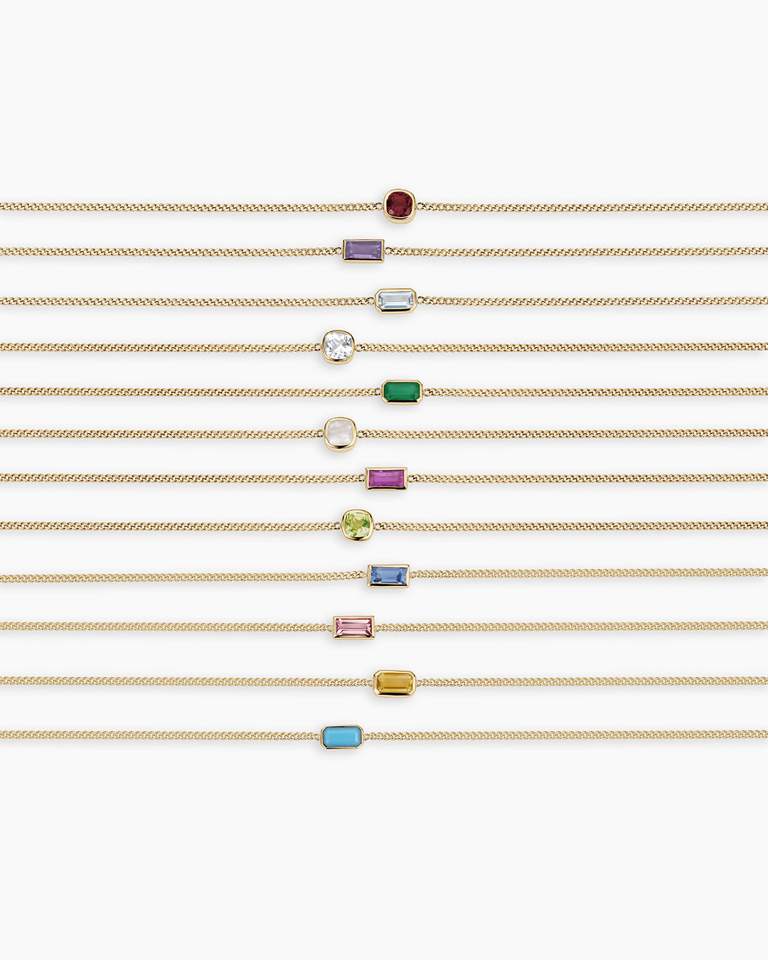 14K Gold Wilder Birthstone Bracelet | All birthstones