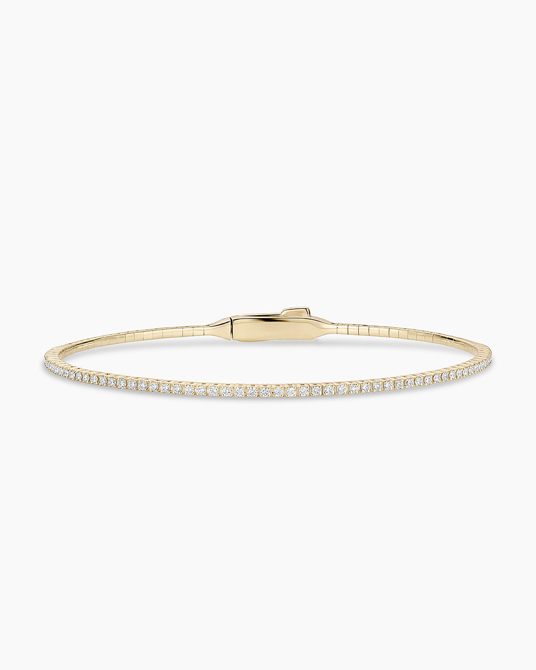 Diamond Melbourne Cuff || option::14K Solid Gold, 6.5 in.