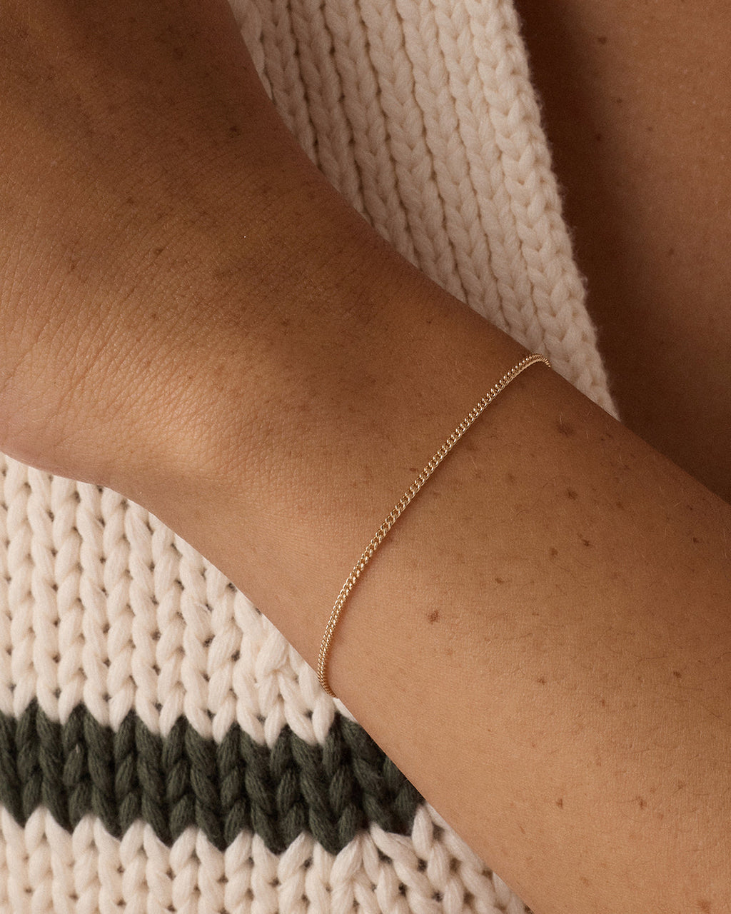 14K Gold Wilder Mini Bracelet || option::14K Solid Gold