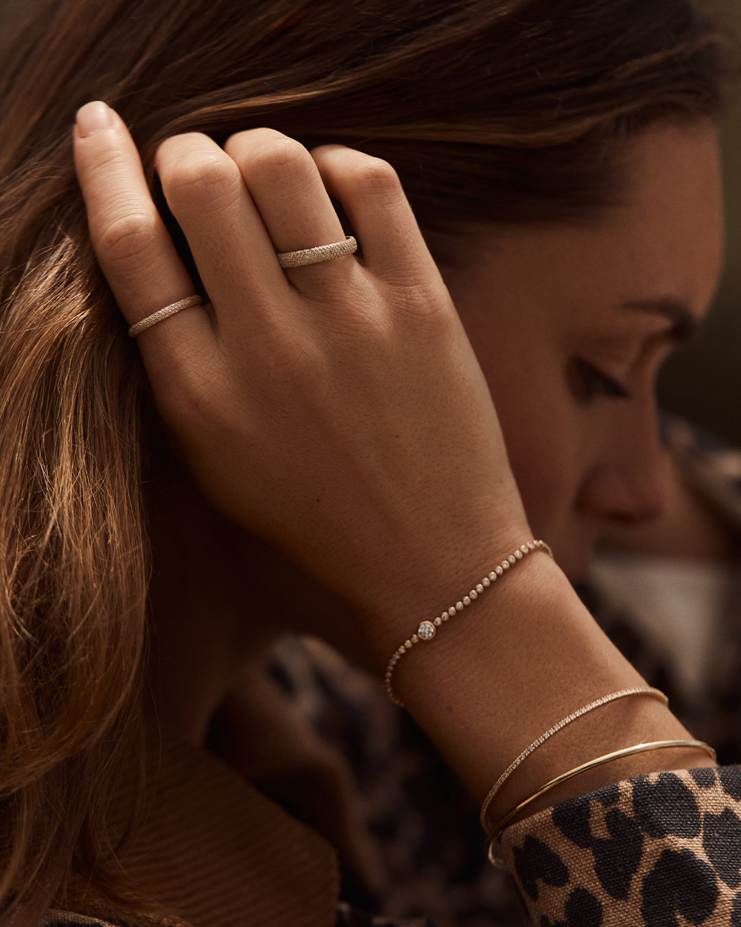 Diamond Paseo Statement Eternity Ring || option::14K Solid Gold