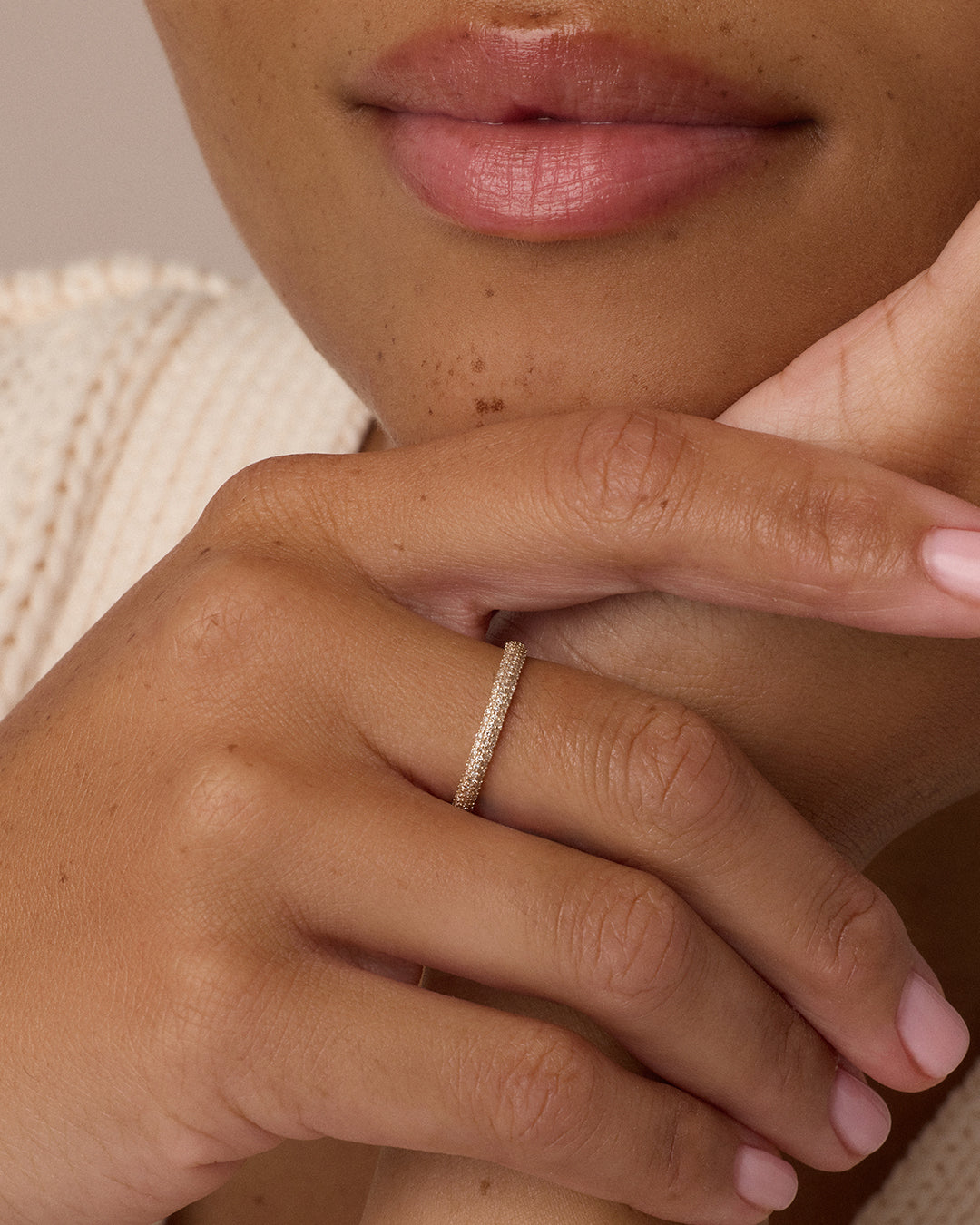 Diamond Paseo Eternity Ring || option::14K Solid Gold