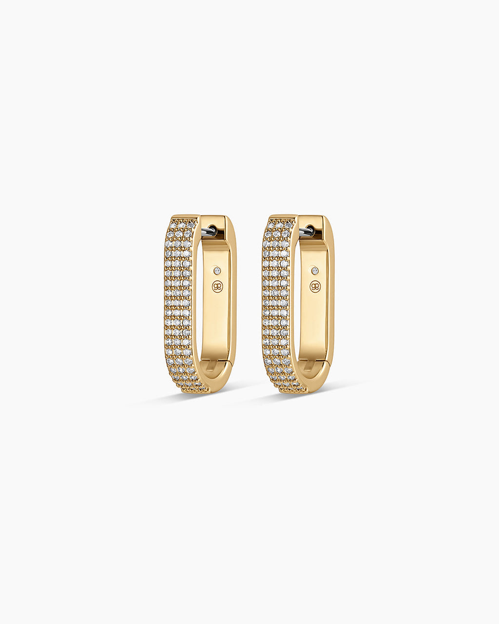 Parker Shimmer Huggies || option::18K Gold Plated