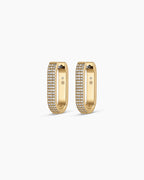 Parker Shimmer Huggies || option::18K Gold Plated