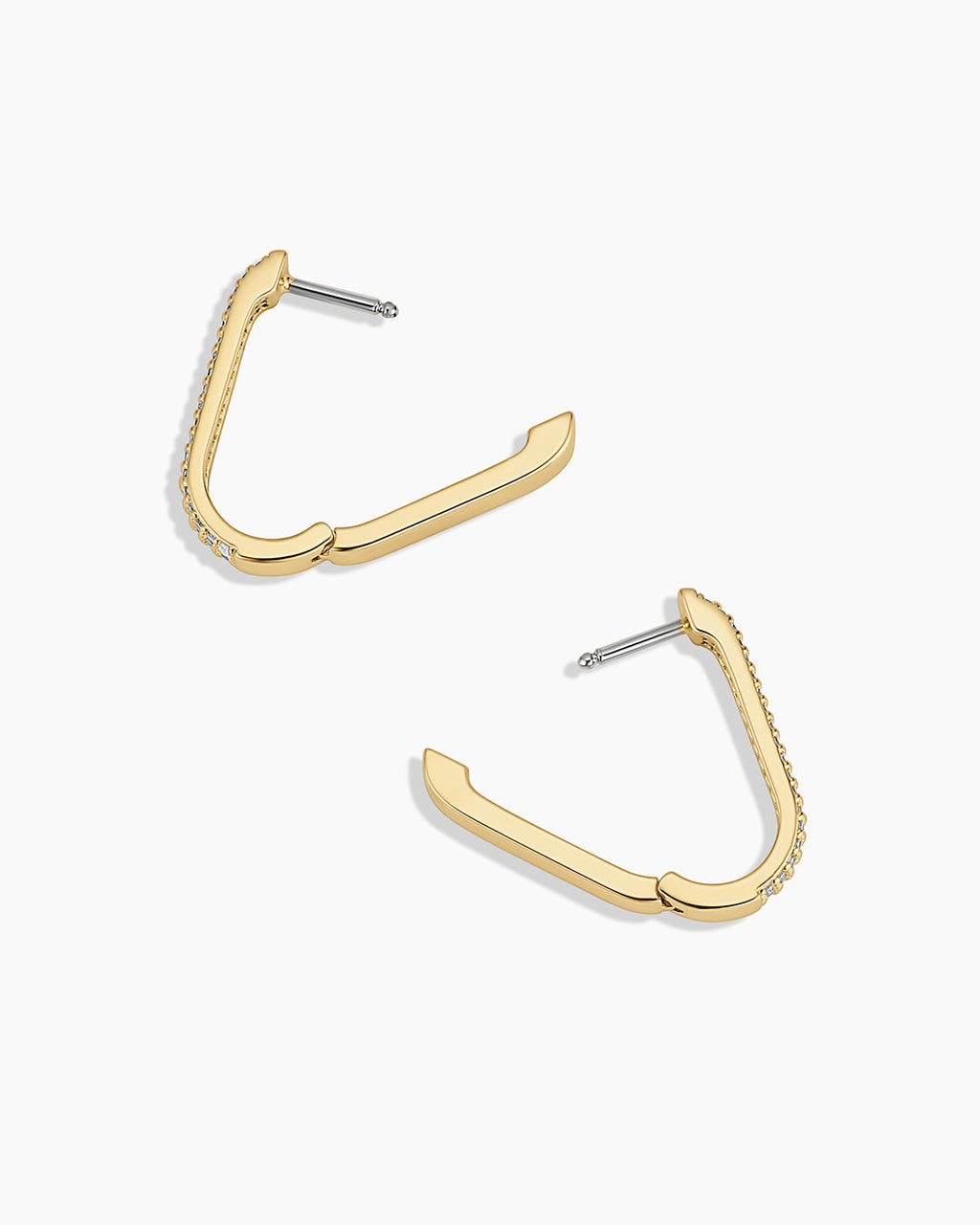 Parker Shimmer Huggies || option::18K Gold Plated